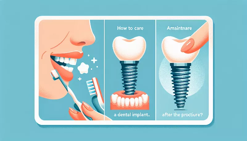 How do you care for and maintain dental implants after the procedure?