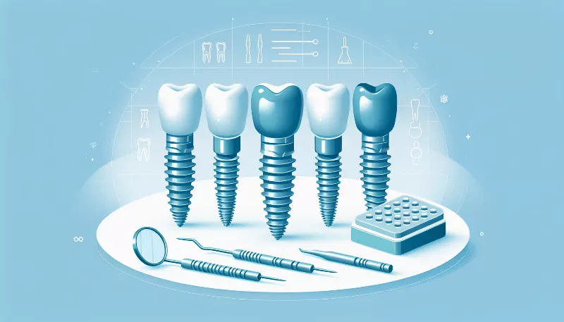 What are the most commonly used materials for dental implants and why?