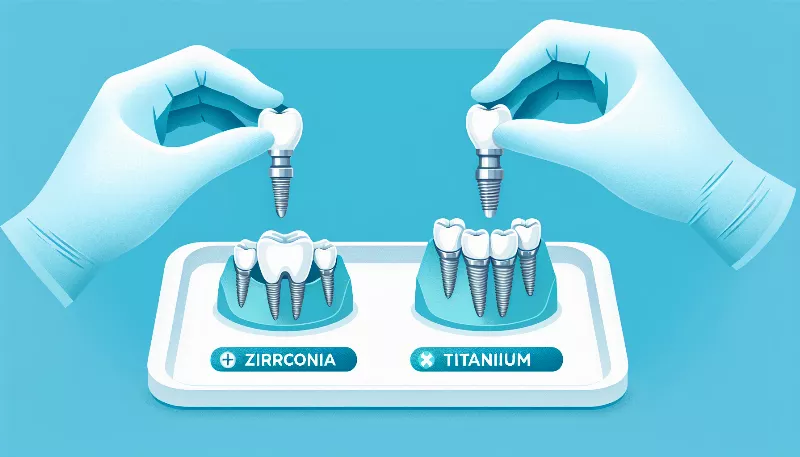 What are zirconia dental implants and how do they compare to titanium?